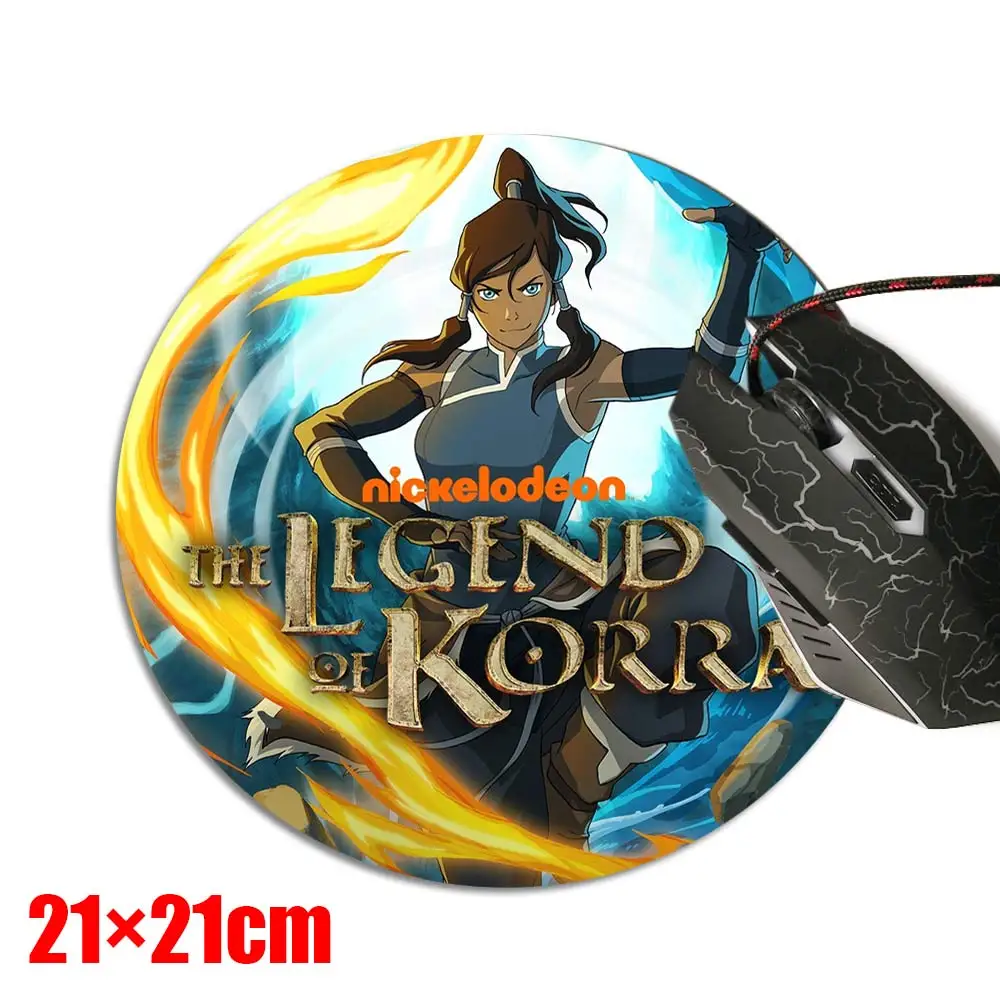 Аватар Aang Катара износостойкий коврик для мыши настольная панель циркулярная