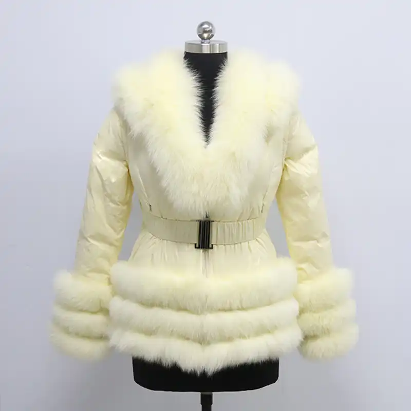 fox fur puffer jacket