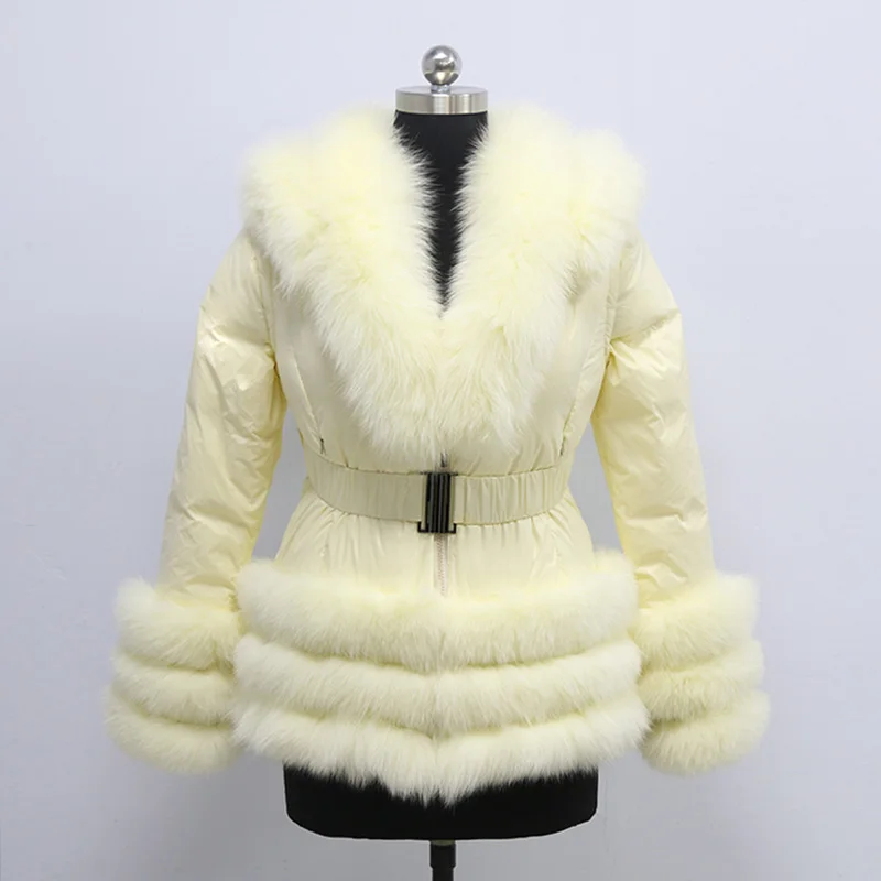 real fur puffer jacket