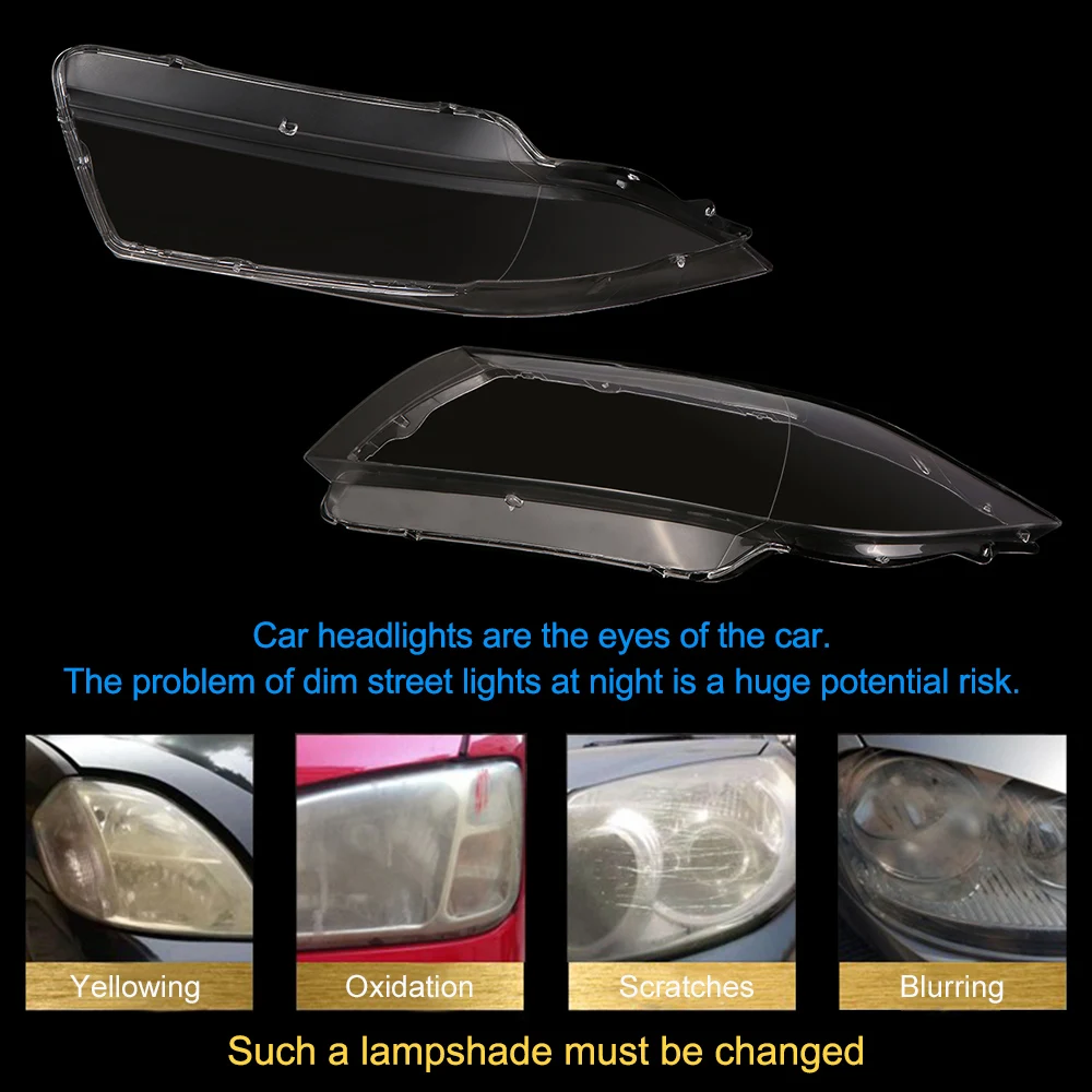 1 пара) Крышка для передней фары с прозрачными линзами пластиковая оболочка для BMW E90/E91 2005-2008
