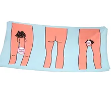 Cool Funny Adult Sexy Bathroom Personalized Beach Towels Dick Pattern print Bath Sheet Microfiber Super Absorbent Gifts Towel