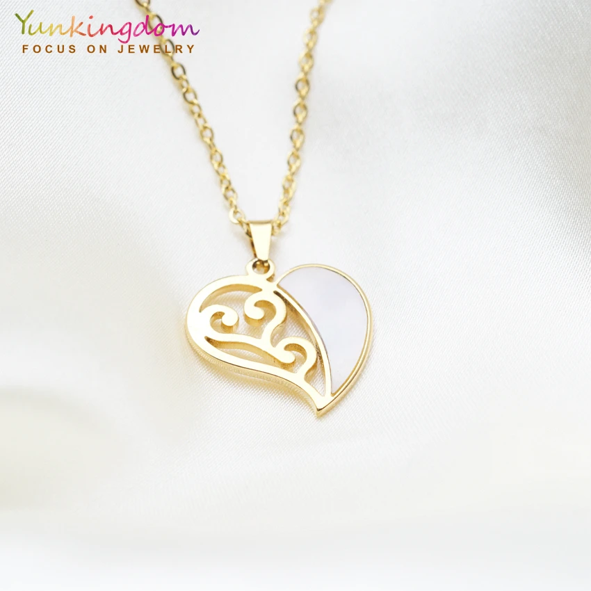 Yunkingdom 16 видов стилей Мода Сердце Круглый Любовь Бабочка Титан Нержавеющая сталь Ювелирные наборы для женщин серьги ожерелья