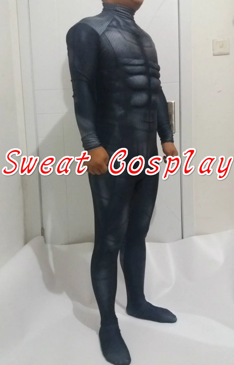 Заказ Высокое Качество Бэтмен Костюм Черный Бэтмен костюм с мышц спандекс лайкра Зентаи без груди логотип косплей костюм