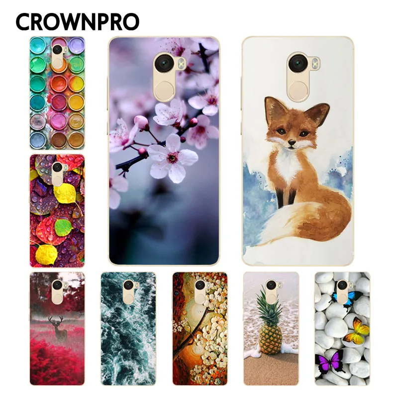 

CROWNPRO FOR 16GB Xiaomi Redmi 4 Case Cover Soft TPU Redmi 4 Case Colored Painting Back Protective Case FOR Xiaomi Redmi 4 Phone
