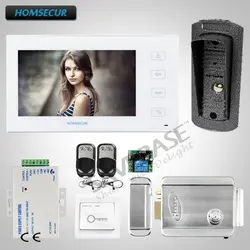 Homsur 7 "видео домофон вызова системы + металлический корпус камера с 50 градусов широкий угол обзора