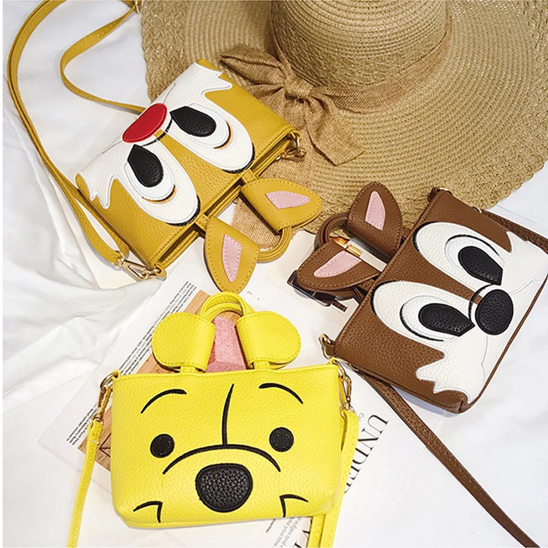 Женский рюкзак Disney Mickey Minnie сумка Кроссбоди из искусственной кожи с диагональным