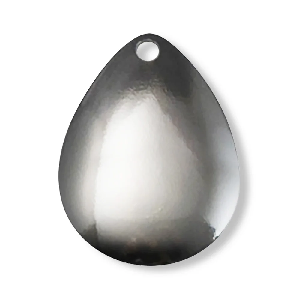 Size 3 18x23.5mm Steel Smooth Colorado Spinner Blades Nickel Palting