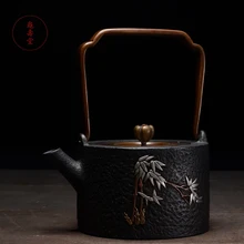 Высший сорт ретро изысканный чугунный чайник русский популярный японский ручной работы чайник 1300 мл Посуда Кунг Фу Infusers
