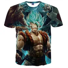 Dragon Ball Z мужские летние футболки с 3D принтом Супер Saiyan Kid Son Goku Black Zamasu Vegeta Jiren Dragon Ball футболка Топы футболки