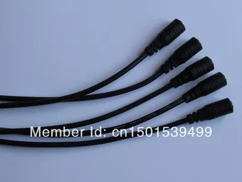 

10pcs / Article DC Plug 3.5X1.35mm Female Single Head Straight Navigation / Mobile Power Jack with Cord connector Cable 27cm