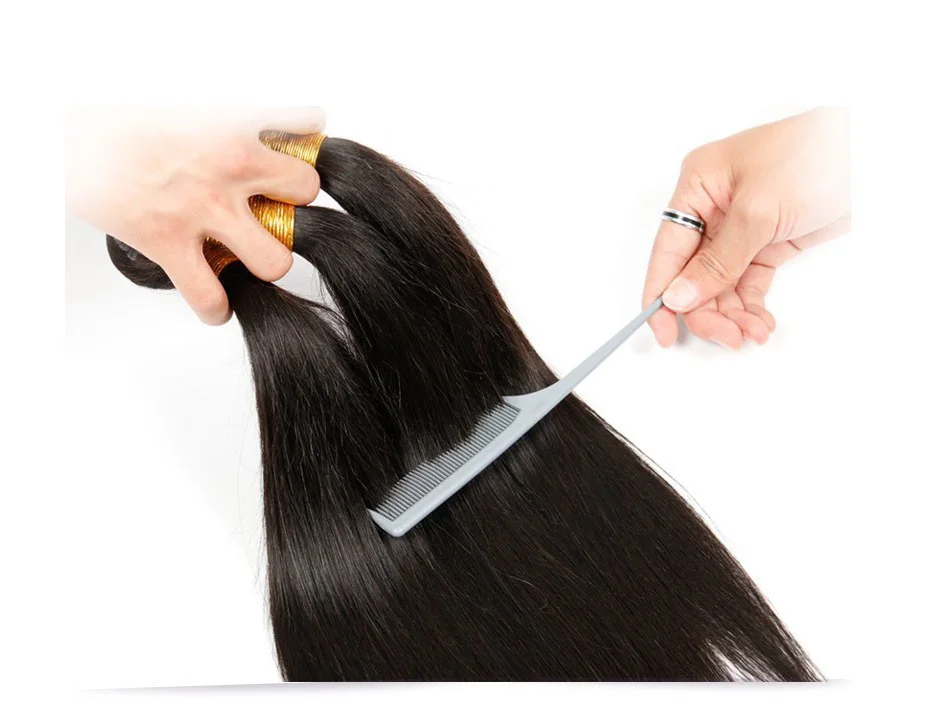 Alimice Brazilian Straight Hair 100% Human Hair Weave Bundles 8-30 Inch Natural Color Non Remy Hair Extensions Free Shipping (3)