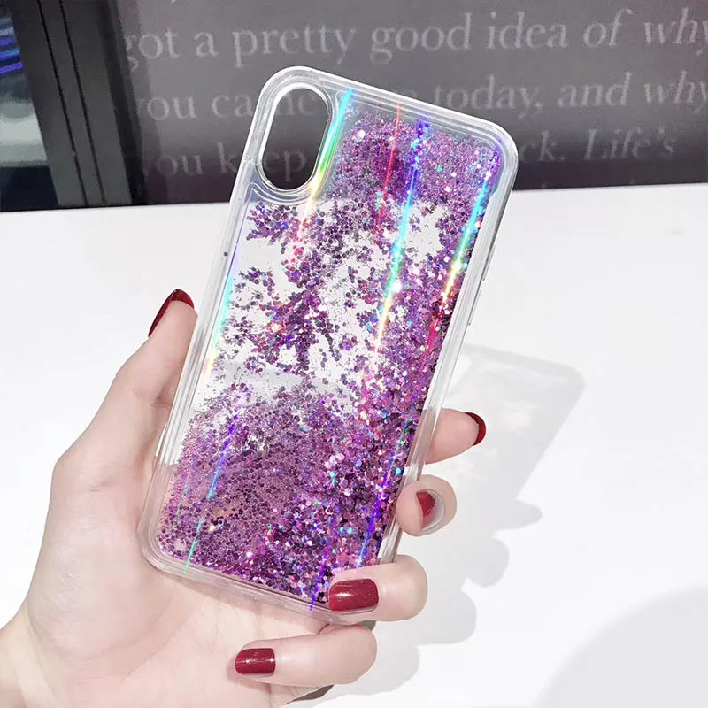 Динамический жидкий зыбучий песок Aurora Capinha для iPhone 11 Pro MAX твердый пластиковый