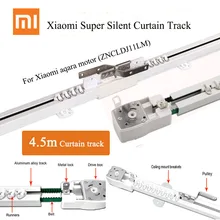 4.5m Customized Curtain track For Xiaomi Aqara Curtain motor,Zigbee Wifi work with MIjia Aqara B1 Curtain engine,Electric Silent