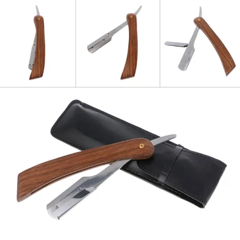 

Folding Shaving Straight Edge Barber Razor Stainless Steel Blade Shaving Knife
