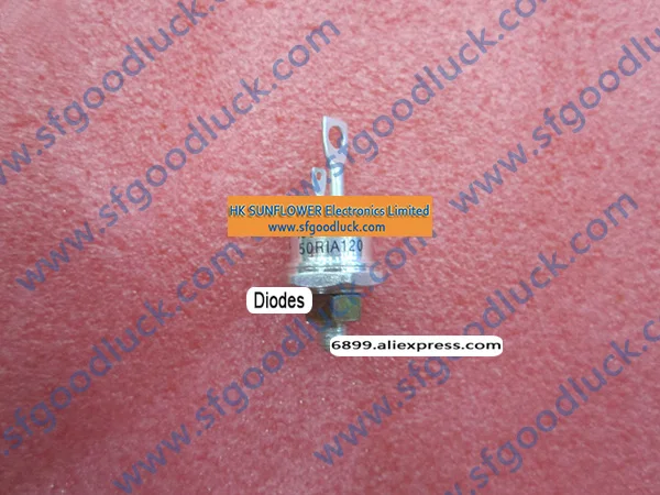 

50RIA120 Medium Power Phase Control Thyristor 1200V 50A TO-208AC (TO-65) Approximate weight:28g