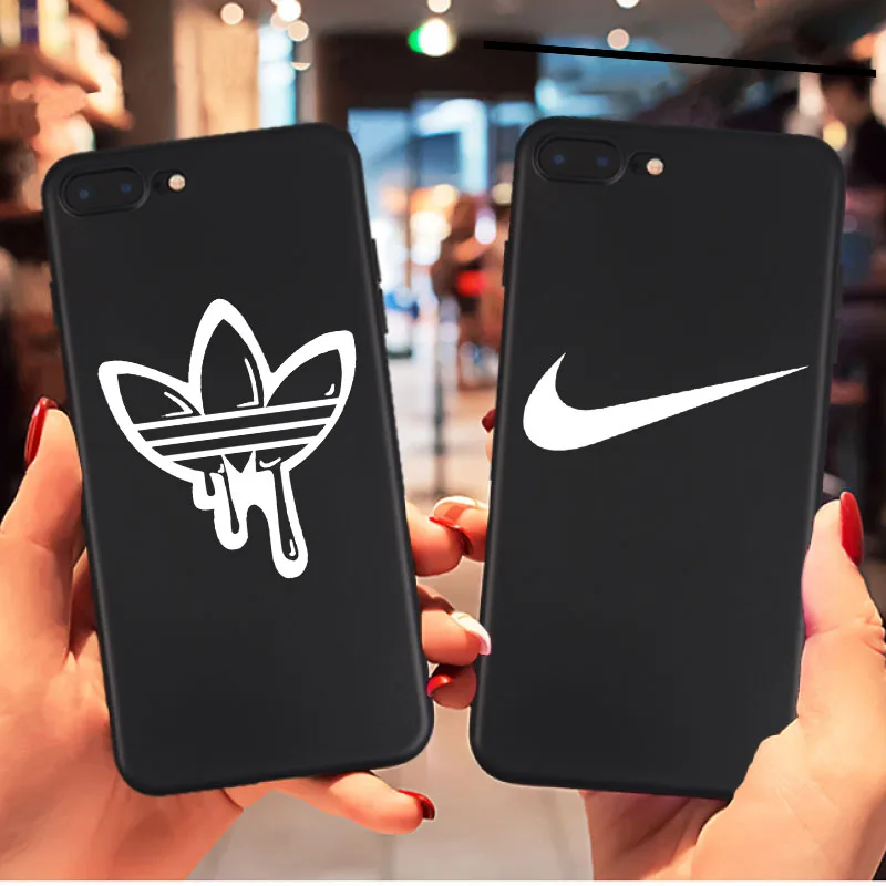 

Fashion sports brand soft phone cover case for iphone X XS MAX XR 8 7 6 6S plus matte silicone cases Street trend man coque capa