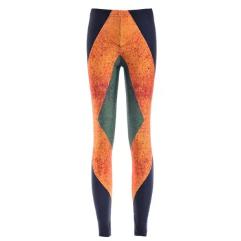 

Fashion Women Sun Face with Macula Print Leggings Slim Fit Thin Elastic Polyester Cos Party Pants Casual Trousers Drop Shipping