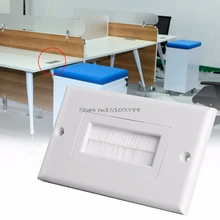 Щетка настенная пластина 1 одинарная щетина порт вставка крышка розетка Монтажная панель щетка D11 Прямая поставка