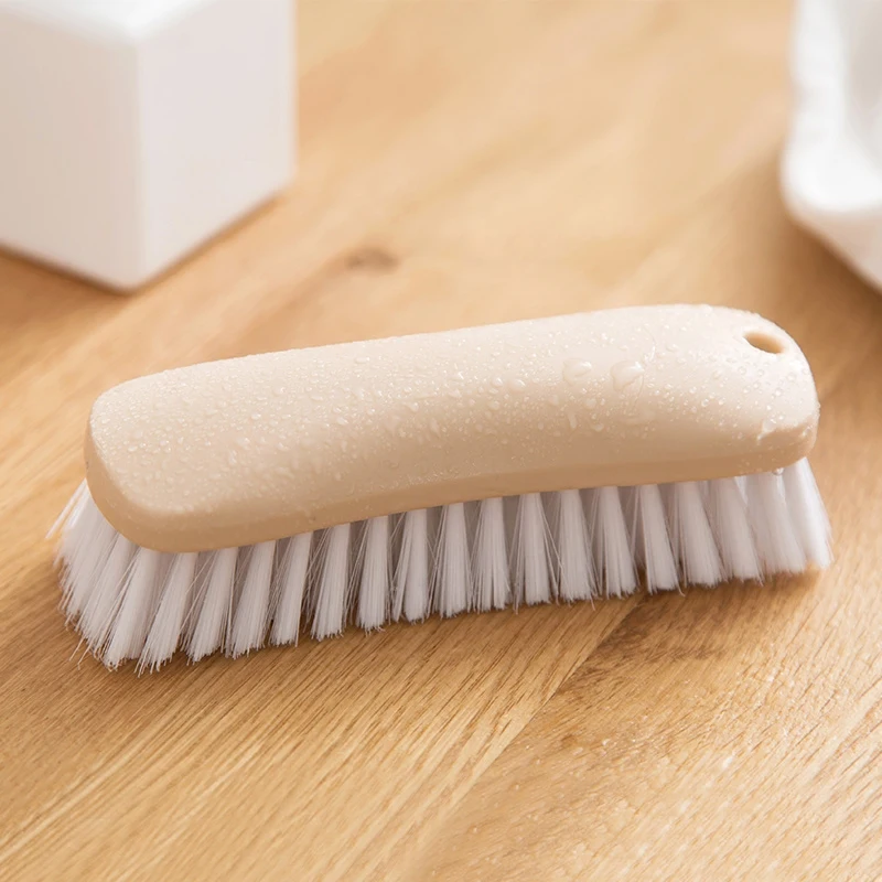 Imitation wood plastic laundry brush household washing clothes cleaning