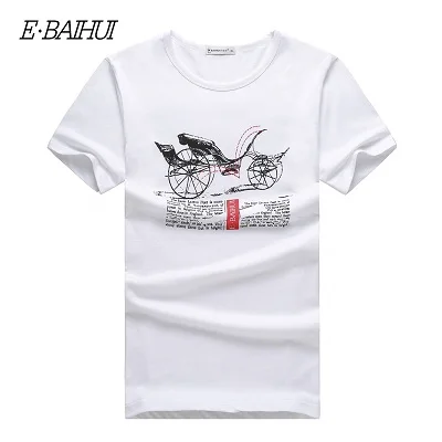 

E-BAIHUI Brand Cotton Summer Style Men Clothing Male Short Sleeve T- shirt Man Casual Tops Tees T005