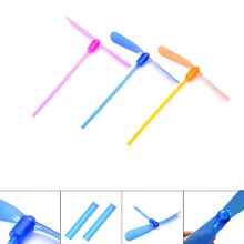 1 шт. светодиодная вспышка пластиковая бамбуковая Стрекоза пропеллер детский наружный ручной нажимной подарок игрушка