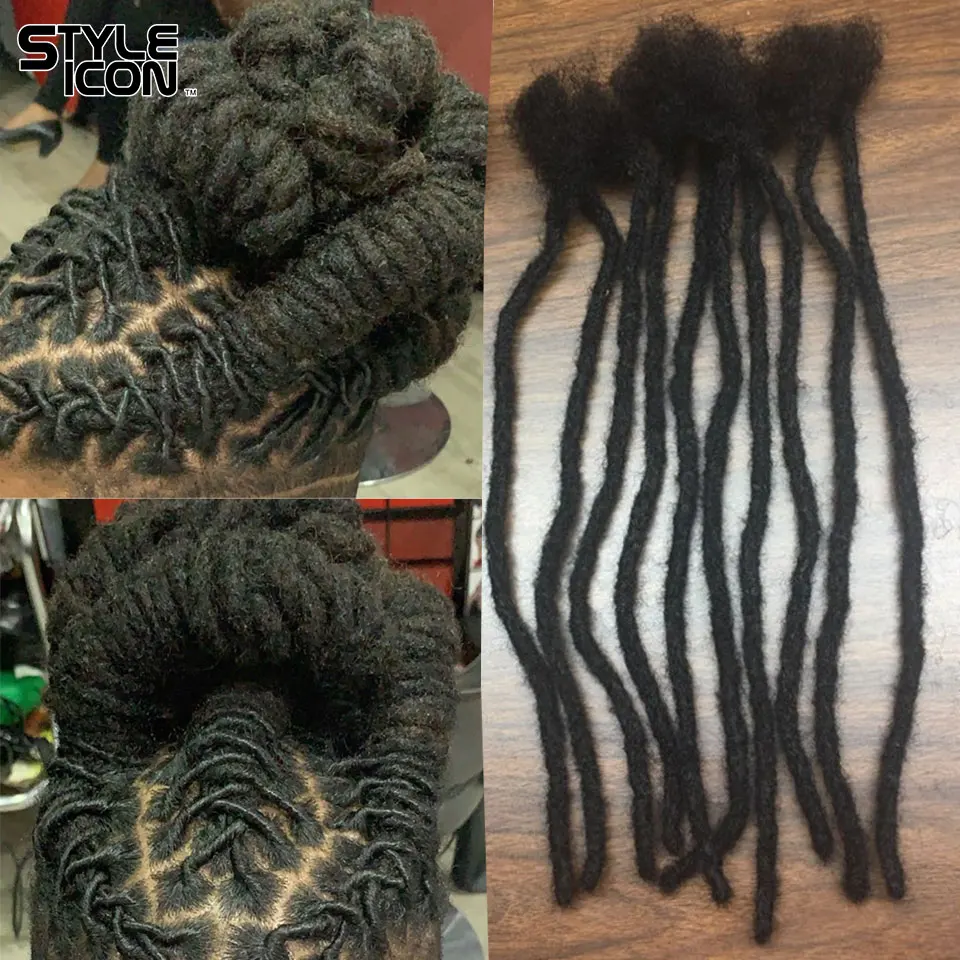 

New Arrival 12-20inch Dreadlock Pure Handmade Crochet Braiding Dreadlocks Hair Extension Hip Hop Pure Color Human Hair Extension
