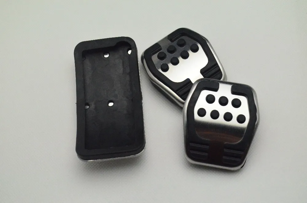 No Drill Stainless Gas Brake Clutch Pedal Covers For Ford Focus Mk3