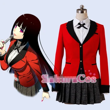 

Kakegurui Jabami Yumeko Uniforms Cosplay Costume Free Shipping