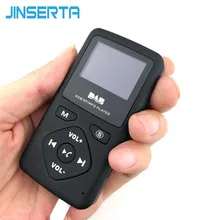 JINSERTA портативный DAB+ Радио Карманный цифровой DAB радио приемник Bluetooth Handfree MP3 плеер с перезаряжаемой батареей+ наушники