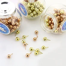 Chuangzhong значок, земля экологически чистый материал пробки толкатель золото розовое золото 100 шт