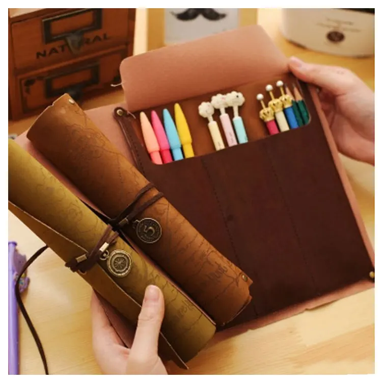 3 цвета Кортикальные Пираты старинном объем ручка сумки карандашный рисунок сумки Для дома и Офиса Хранения