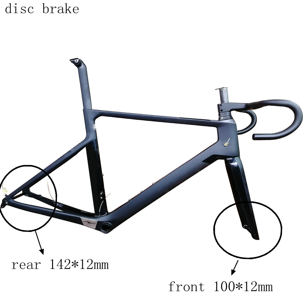 Excellent 2019 new TOP T1000 UD carbon road frame bicycle racing bike frameset can be disc brake disk +handlebar taiwan made XDB DPD ship 1