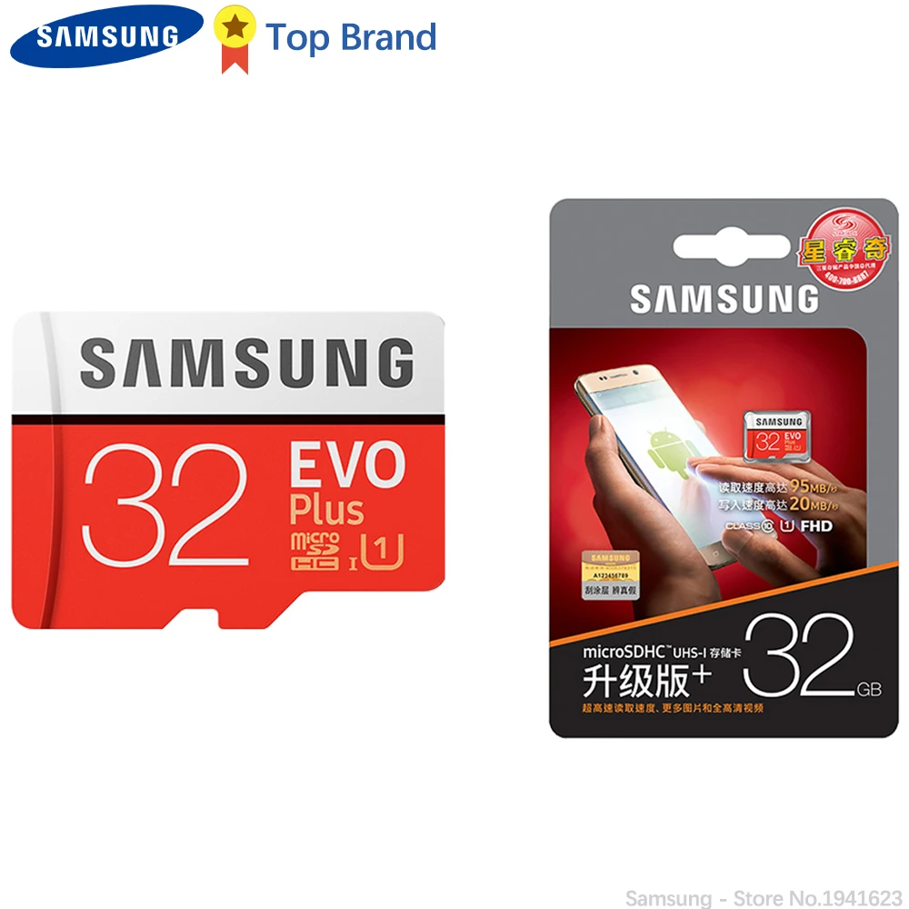 SAMSUNG 100% Original TF Micro SD Card memory Card MicroSD EVO Plus Class 10 U3 32GB 64GB 128GB 256GB Smartphone Tablet Camera