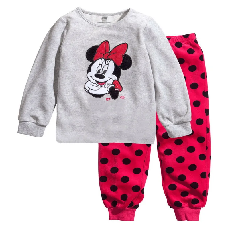 Children pajamas Soft Sleeping suits cotton clothing sets Girls Cartoon kids underwear set Autumn Winter indoor clothing - Color: style 13