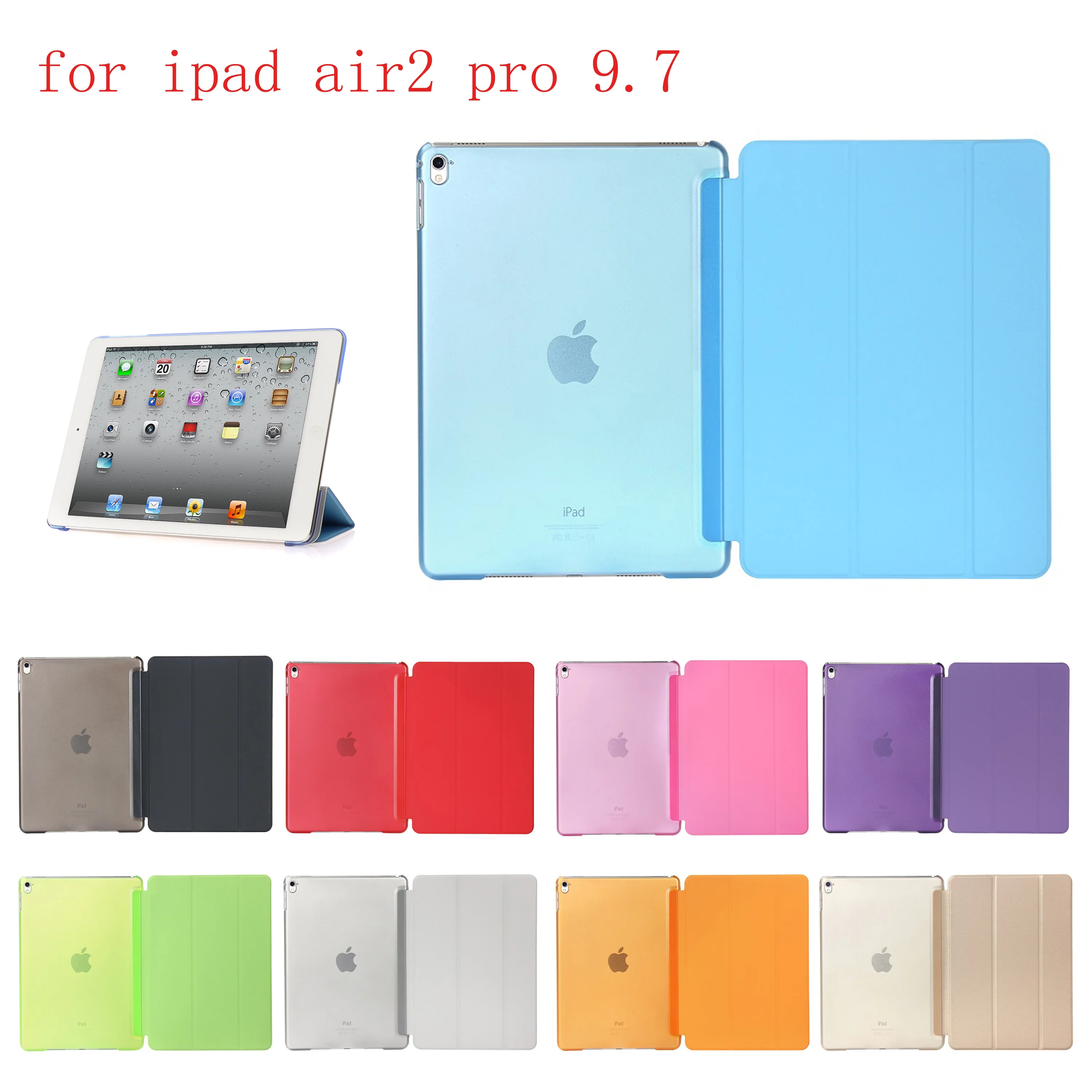 HUEVN PC кожаный чехол для Apple iPad 2 3 4 модный смарт + полупрозрачный накладка iPad|Чехлы