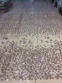 

Shinning glued Glitter Fabric Jolin-365 for wedding Dress