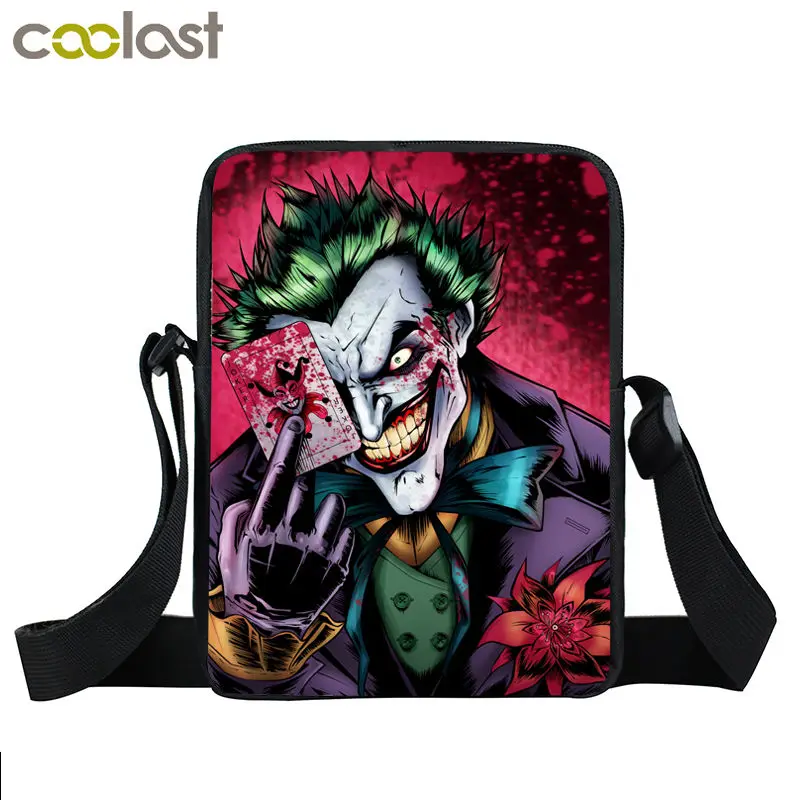 مهرج Crossbody أكياس للرجال رائع الجمجمة حقيبة ساعي sacoche أوم 3D الاطفال حقيبة مدرسية المحمولة النساء handtas حقيبة كتف مهرج Crossbody أكياس للرجال رائع الجمجمة حقيبة ساعي sacoche أوم 3D الاطفال حقيبة مدرسية المحمولة النساء handtas حقيبة كتف