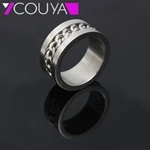 New Fashion Rings For Women Screw pattern Rings 316L Stainless Steel& Metal Silver Ring Women Jewelry K10026