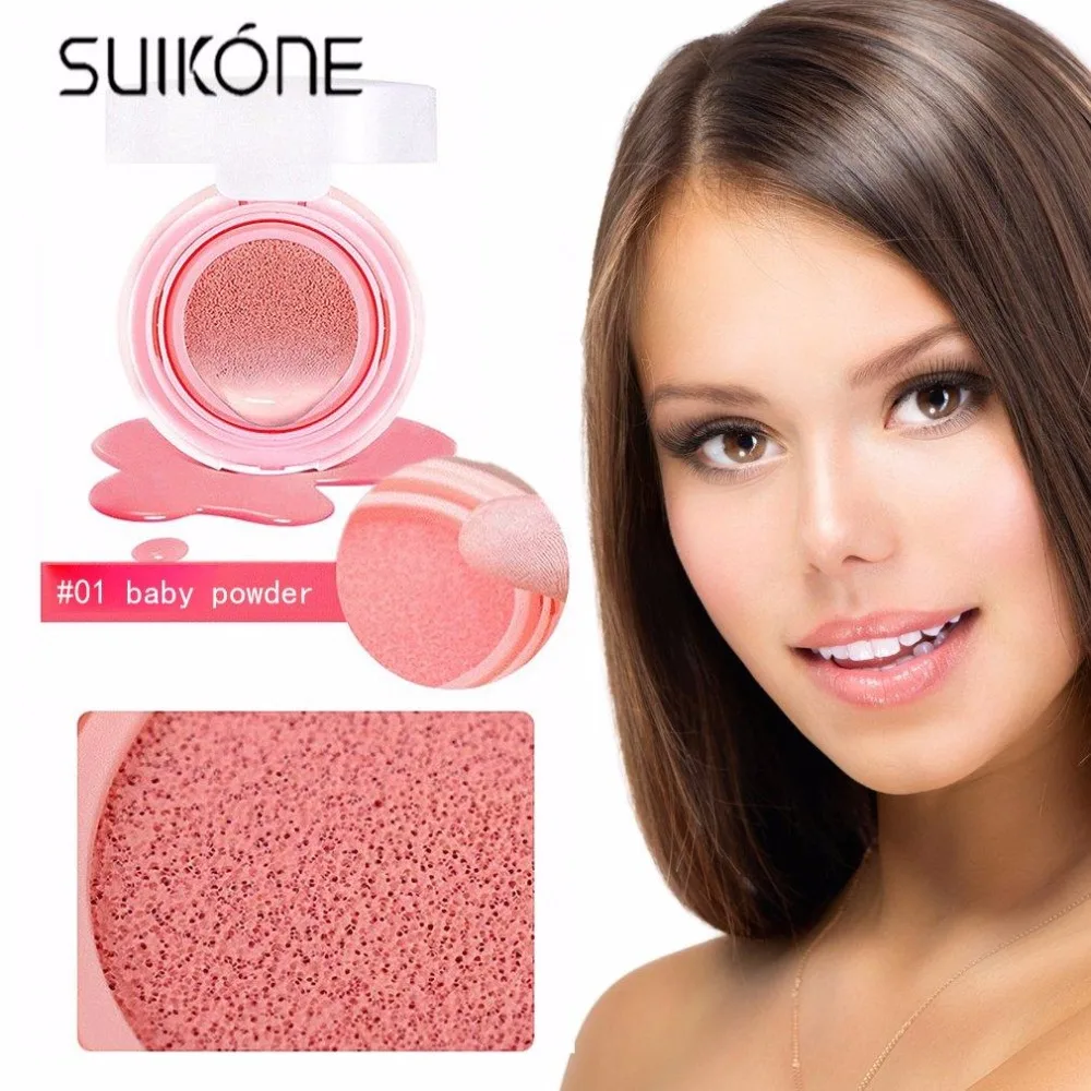 

NAQIER Cheek Air Cushion Blush Bronzer Makeup Mineralize Blusher Cheek Sleek Cosmetics Soft Powder Make Up Nude Maquiagem