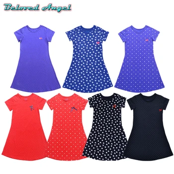 Toddler Girls Dress 2019 Kids Summer Dresses for Girls Clothes 100%Cotton Children Tunic Jersey Princess Dress for Party Wedding 1