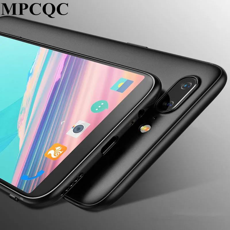 MPCQC luxurious Black Soft Silicone Case For Oneplus 5 1+5 Phone 5T 1+5T Back Cover Fingerprint proof | Мобильные телефоны и