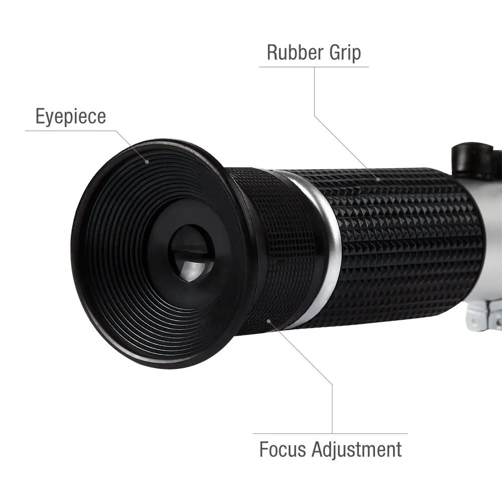 Рефрактометр со шкалой пивное сусло Вино рефрактометр Брикса УВД SG 1,000-1,120 и шкала Брикса 0-32%, Рефрактометр, с функцией определения содержания сахара пивной бокал вина Фрукты