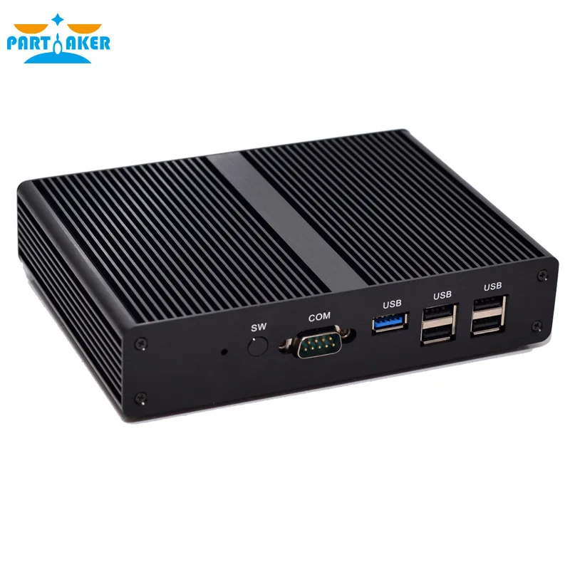 Partícipe Intel Celeron j1900 mini pc quad core pc sin ventilador con VGA HDMI windows Linux Ubuntu