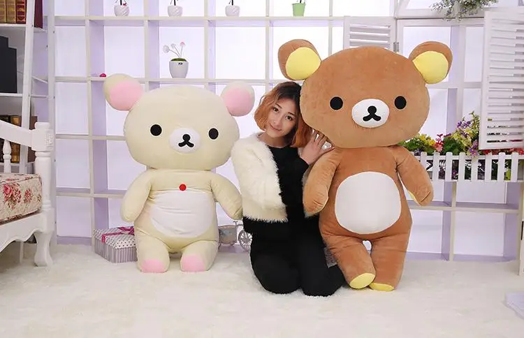 Милый японский Мишка San-x Rilakkuma KORILAKKUMA, белый плюшевый мишка, мягкая игрушка, подарок для ребенка от мини до большого размера