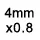 4x0.8MM 20 шт 3,2~ 10 мм толщина 0,7~ 0,8 мм 24K цвета шампанского позолоченные латунные круглые прыгающие кольца разделенные кольца ювелирные изделия - Цвет: 4x0.8MM