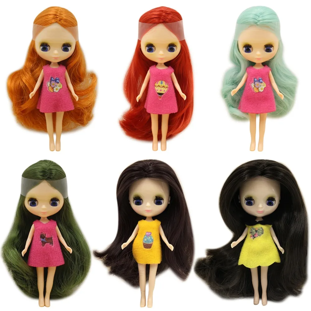 工場ミニブライスヌード人形10センチメートル10別のスタイルと色ランダムドレス Doll Head For Sale Doll Pdoll Hair Aliexpress