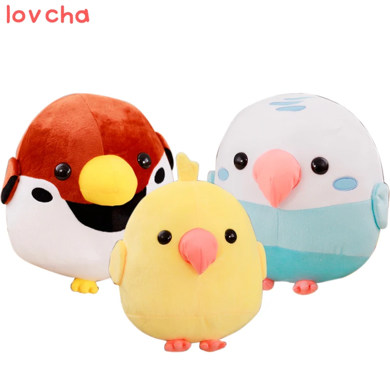 Lovhca 30 Cm Kawaii Peluche Perroquet En Peluche Sparrow