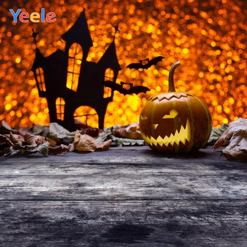 

Yeele Halloween Photocall Castle Pumpkin Lantern Photography Backdrops Personalized Photographic Backgrounds For Photo Studio