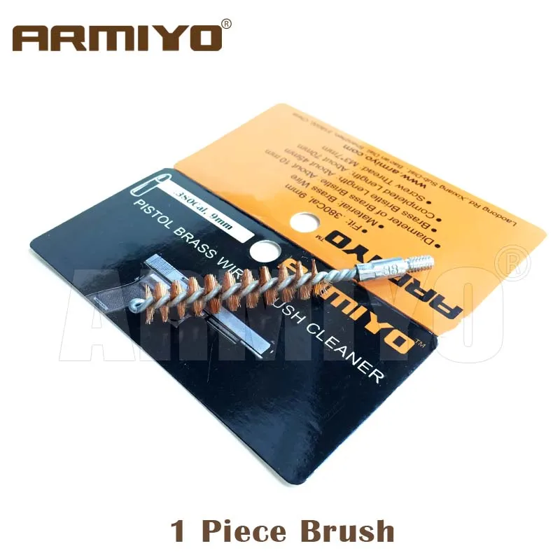 Armiyo Пистолетная щётка 380Cal 9 мм тактический Набор для чистки ствола пистолета