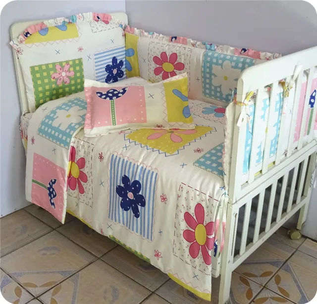 Baby Bedding Sets Newborn 100 Cotton Kit Crib 7pcs Set Baby Bedding Sets Newborn 100 Cotton Kit Crib 7pcs Set Cute Pattern Free